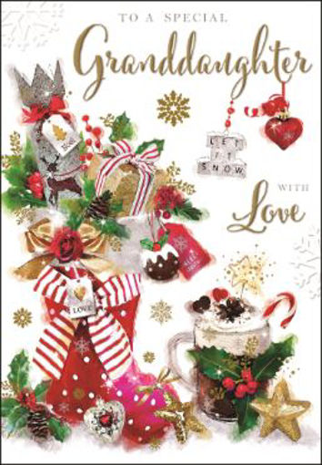 Picture of SPECIAL GRANDDAUGHTER CHRISTMAS CARD